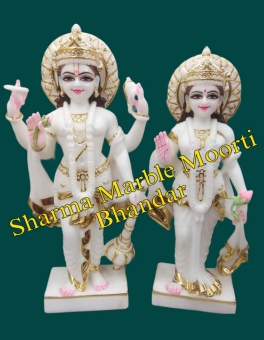Marble Laxmi Narayan Statues